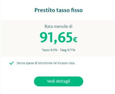 bper simulazione prestito 2000 euro